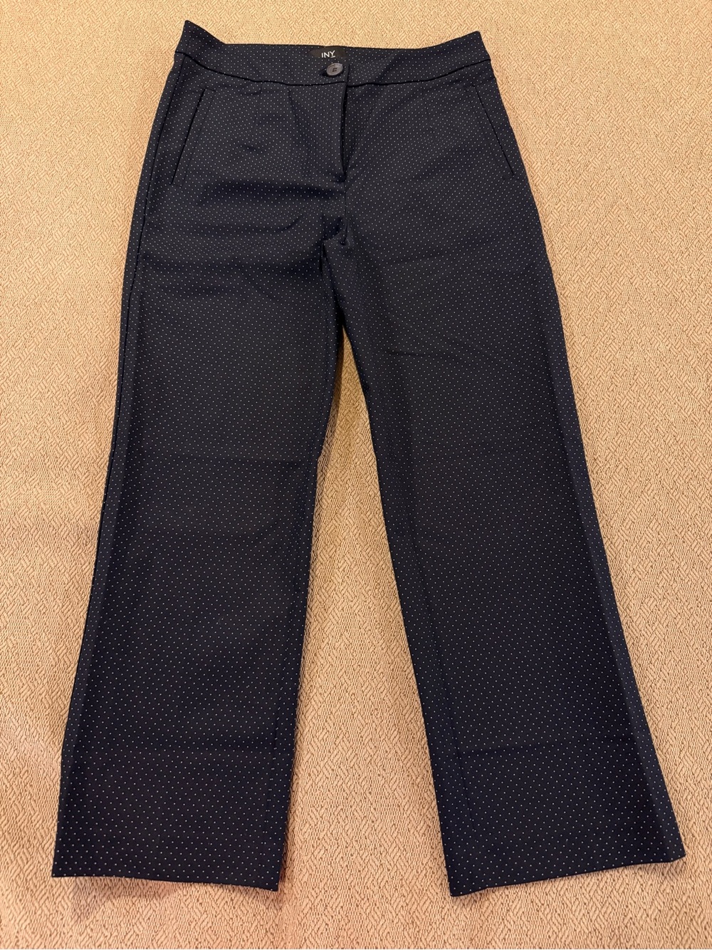 Jones New York Navy Microdot Dress Pants